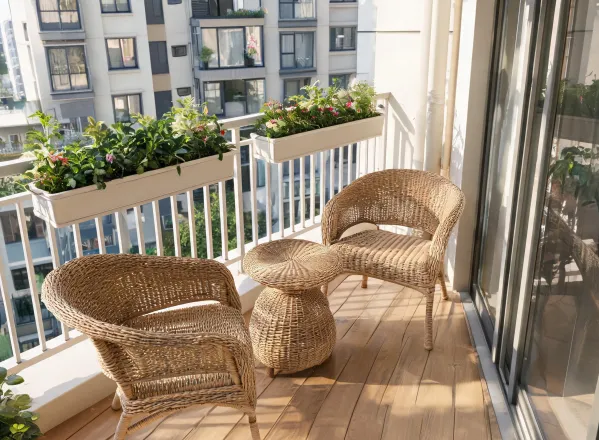 Small balcony patio set