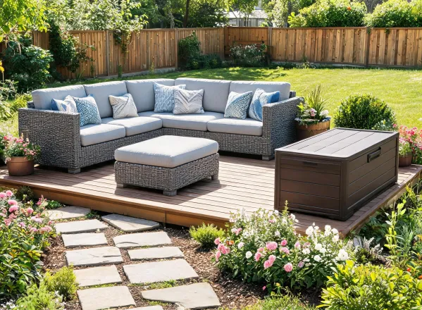 Backyard conversation seating