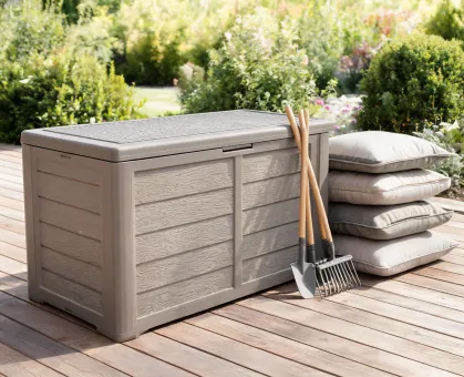 Devoko 32 gallon deck box with seat