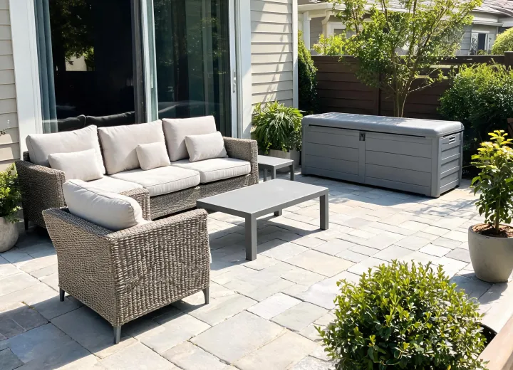 Rental property patio furniture